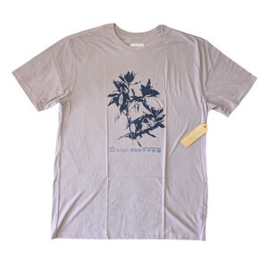 Florence Marine X Naupaka Purple Organic Garment Dyed T Shirt New Short Sleeve
